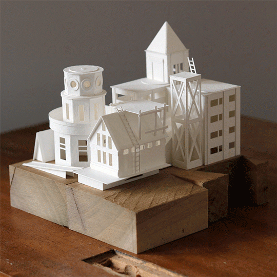Paper Sculpture Metropolis by Charles Young